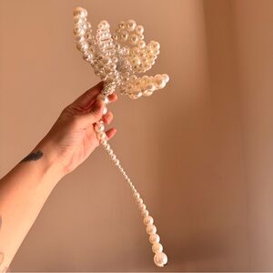 Custom made pearl bride flower